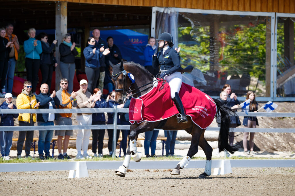 Justina Vanagaite and Nabab took again the victory of CHI Pärnu World cup class
