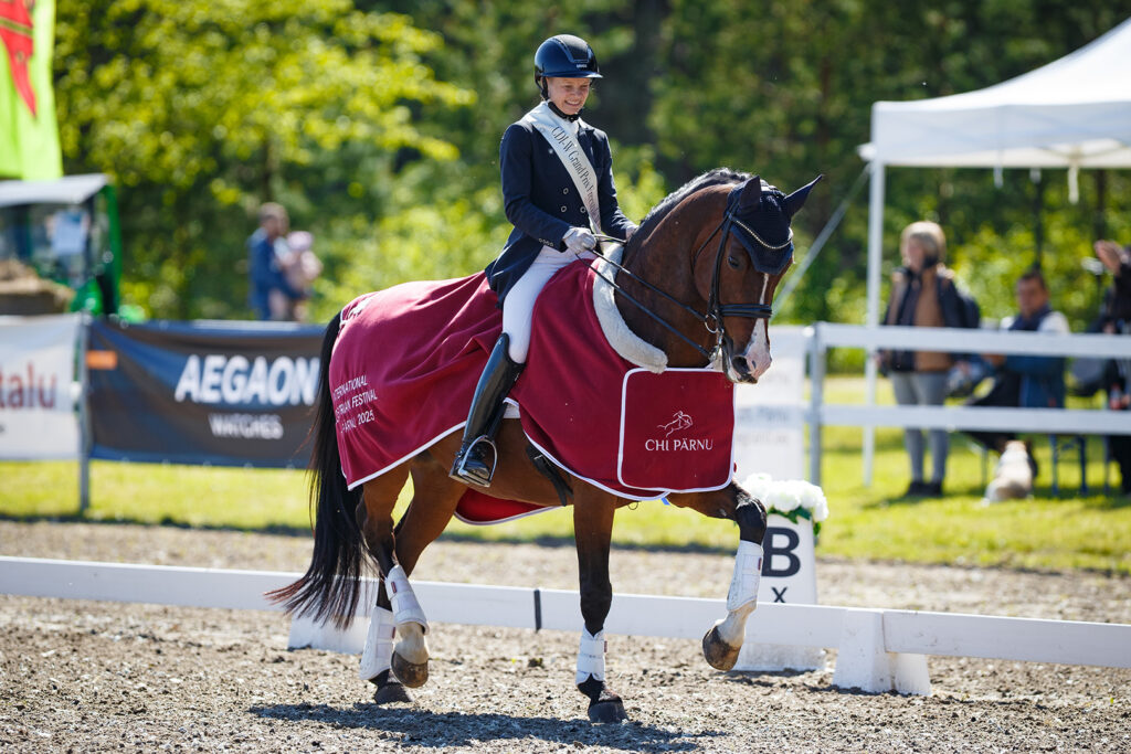 CHI Pärnu 2025 Dressage World Cup victory taken by Finnish pair Anu Sironen on Fioretto, Dina Ellermann Placed Third